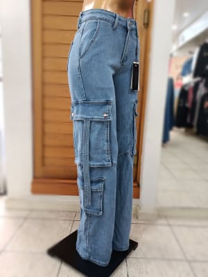 JUST DENIM-JEANS CARGO MUJER SALVAJE GLI-LU-2299WL DENIM2