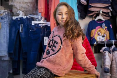 POLERON PELUDO NIÑA NICE ROSADO TALLA 10 A 161