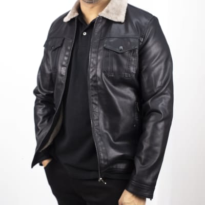 JUST DENIM SPA-CHAQUETA HOMBRE CUERINA EBS-1551M NEGRO1