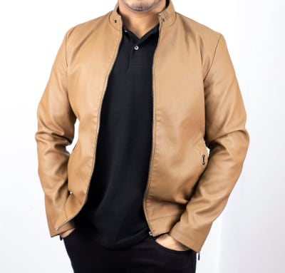 JUST DENIM SPA-CHAQUETA HOMBRE CUERINA EBS-1554M CAFÉ1