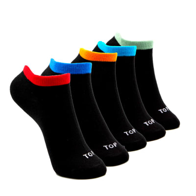 TOP V25-CALCETIN CORTO KIDS NIÑO(A) PACK 5 K600P5 C1 VARIOS1