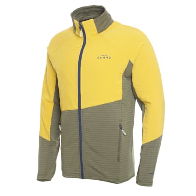 KANNU I24-POLAR TRAIL RUNNING BITONE FULL ZIPPER HOMBRE KNI316136N AMARILLO MEDIO1