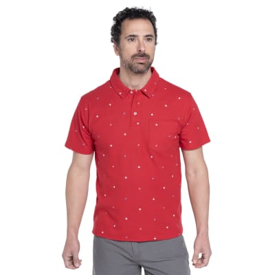 KOTTING V25-POLERA PIQUE ESTAMPADA HOMBRE KTV517200N ROJO OSCURO 5552