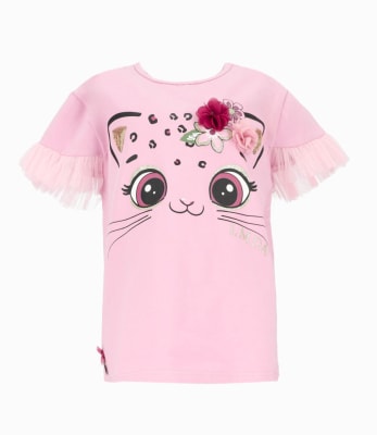 LIMONADA & BLACK AND BLUE V25-POLERA M/C NIÑA L110212506853 PALO ROSA1