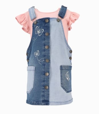 LIMONADA & BLACK AND BLUE V25-VESTIDO NIÑA L111312505743 DENIM CELESTE1