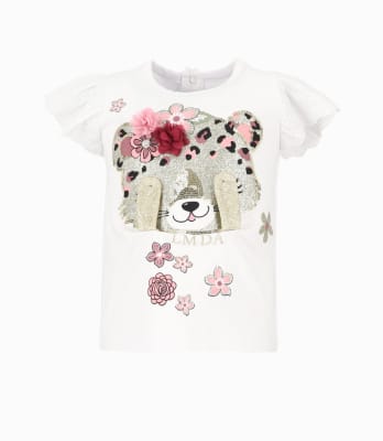 LIMONADA & BLACK AND BLUE V25-POLERA M/C BEBE NIÑA L120212505012 BLANCO1