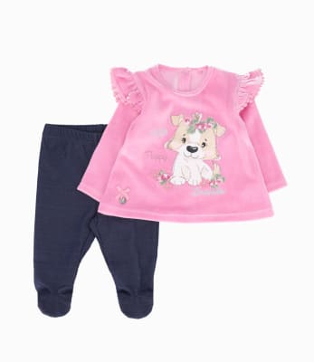 LIMONADA & BLACK AND BLUE V25-CONJUNTO CHICLE BEBE NIÑA L1322125022811