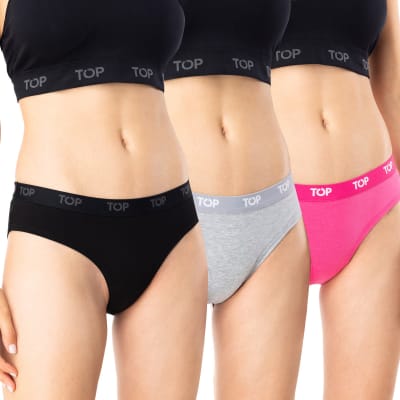 TOP I24-BIKINI MUJER LISO ELASTICADO PACK 3 M205P3 C8 VARIOS1