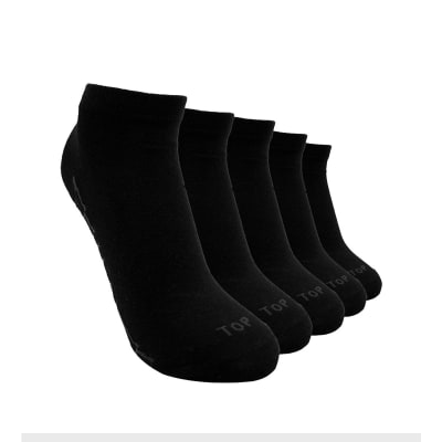 TOP V25-CALCETIN TOBILLERO MUJER PACK 5 M600P5 C9 NEGRO1