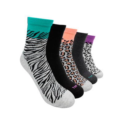 TOP V25-CALCETIN MEDIA CAÑA MUJER PACK 5 M607P5 C2 VARIOS1