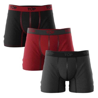 TOP-BOXER PACK 3 MEDIO BAMBU  HOMBRE 208BAMP3 C4 VARIOS COLORES1