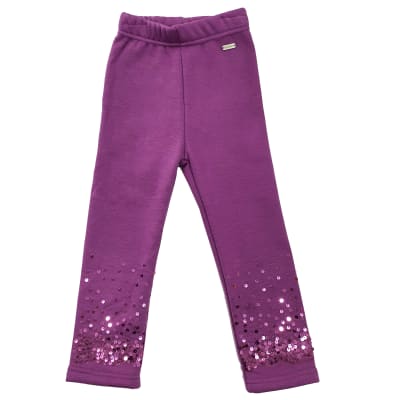 CALZA NIÑA INTERIOR LENTEJUELAS MORADO1