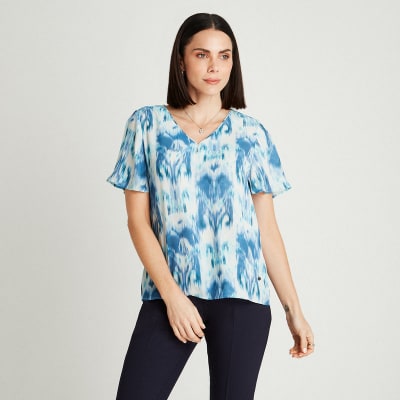 LORENZO DI PONTTI V25-BLUSA MUJER 205044 CELESTE1