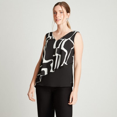 LORENZO DI PONTTI V25-BLUSA MUJER 205081 NEGRO1
