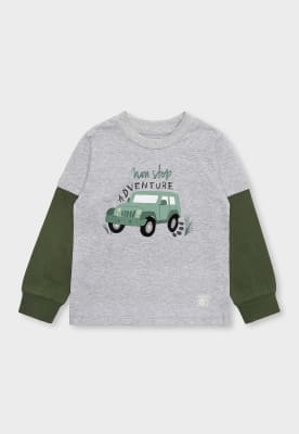 OSITO I24-POLERA NIÑO M/L OPOOI61 GRIS2