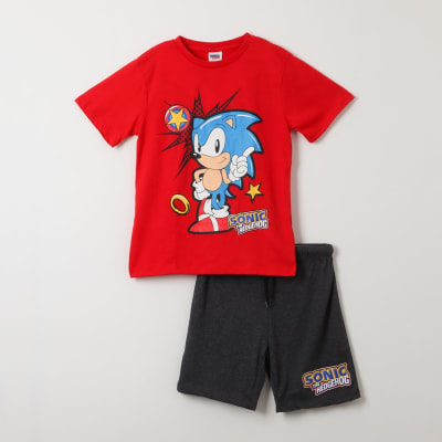 TBC V25-PIJAMA NIÑO PERSONAJE SONIC 308011628 ROJO1