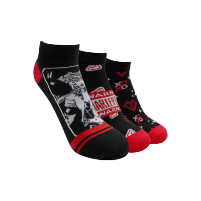 TOP-CALCETIN NIÑA PACK 3 (N600ADCP3) N600ADCP3C3 NEGRO/ROJO1