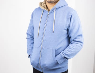 SAN GIOVANNI-POLERON CON CAPUCHA SANRON-H21 LIGHT BLUE1