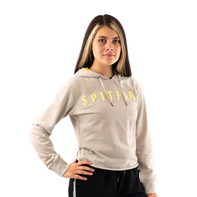 SPITFIRE -Polerón Mujer Con Capucha Seamless Beige1