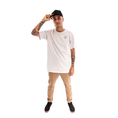 SPITFIRE -POLERA MANGA CORTA SPITFIRE HOMBRE GRIS CLARO2