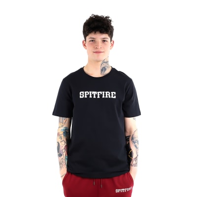 SPITFIRE -Polera De Manga Corta Spitfire Negra Emblem Street Culture Season2
