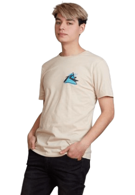 RUSTY V25-POLERA RUSTY HOMBRE LOUPIS S23R1195CAF CAFÉ1