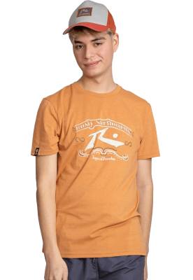 RUSTY V25-POLERA RUSTY HOMBRE AGAR S24R1004ORG NARANJA SUCIO1