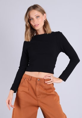 SOVIET I24-POLERA ML MUJER SPOM722 NEGRO2