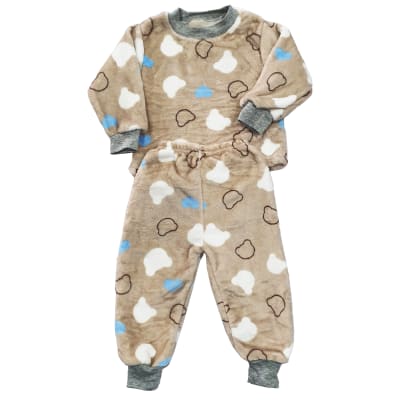 PIJAMA NIÑO CAFÉ1