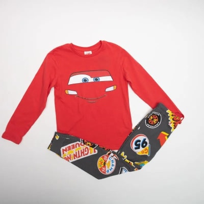 Tbc-Pijama Ll Niño Rayo Mcqueen Ojos Cars 301821eco Rojo1