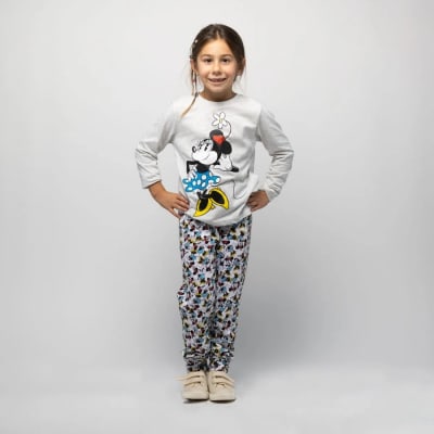 Tbc-Pijama Ll Niña Star Look Minnie 301818 Gris1