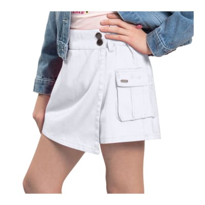 EXCEPTION V25-FALDA SHORT NIÑA COLORES V25MSH-44G BLANCO1