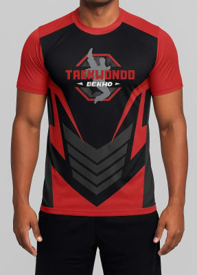 Polera Roja Taekwondo1