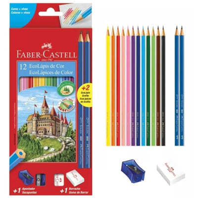Lápices 12 Colores Pack 16 Faber Castell