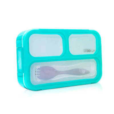 Contenedor con Cuchara Lonchera Bbluv1