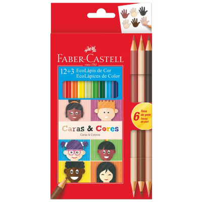 Lápices 15 colores 18 Ecolápices Faber Castell