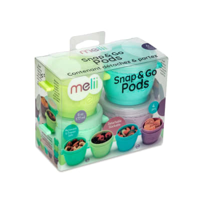 Pack 4 Contenedores Snacks 177 ml Melii