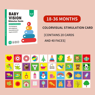 Tarjetas de estimulación visual de 18-36 meses
