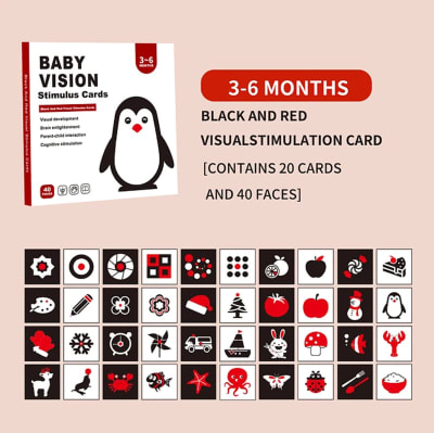 Tarjetas de estimulación Visual de 3-6 meses