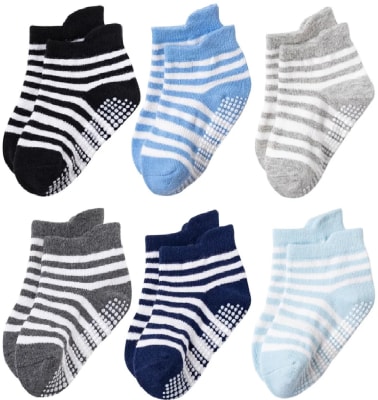 Calcetines 6 pares Azul Rayas1