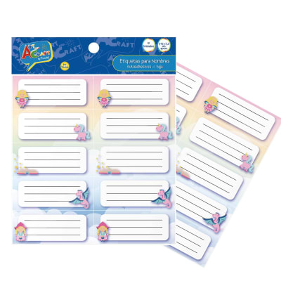 Etiquetas 20 Unidades  Marcar Útiles Nombre
