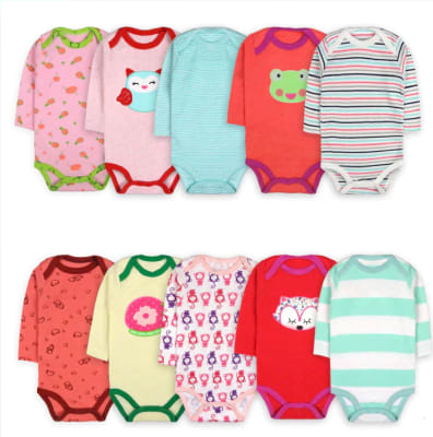 Set de 5 bodys manga larga niña caja1