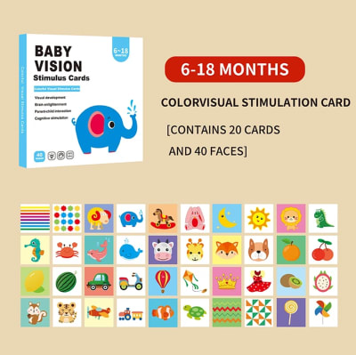 Tarjetas de estimulación Visual de 6-18 meses