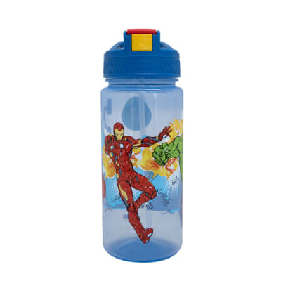 Botella Con bombilla 400 ml Los Vengadores