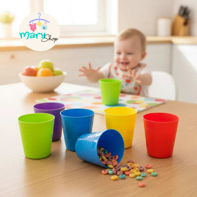 Pack de 6 Vasos de Plástico libres de BPA – The Baby Nation1