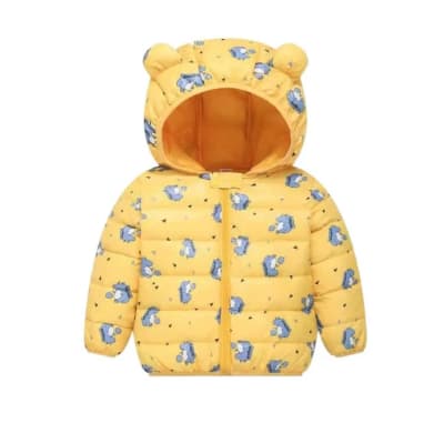 Chaqueta Parka Amarillo Dinosaurio1