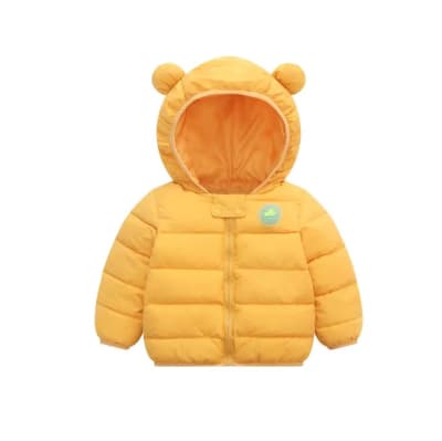 Chaqueta Parka Orejitas Amarilla1