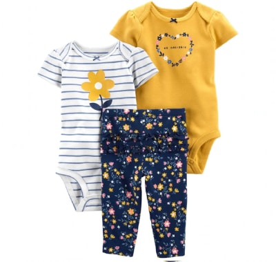 Conjunto 2 Bodys y Pantalón Girasol1