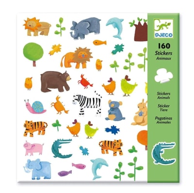 Stickers Animales 160 Unidades Djeco