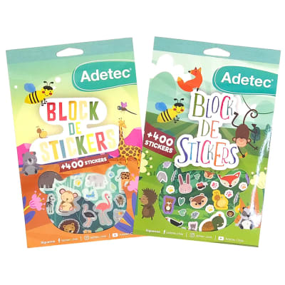 Block de Stickers Adetec Animalitos